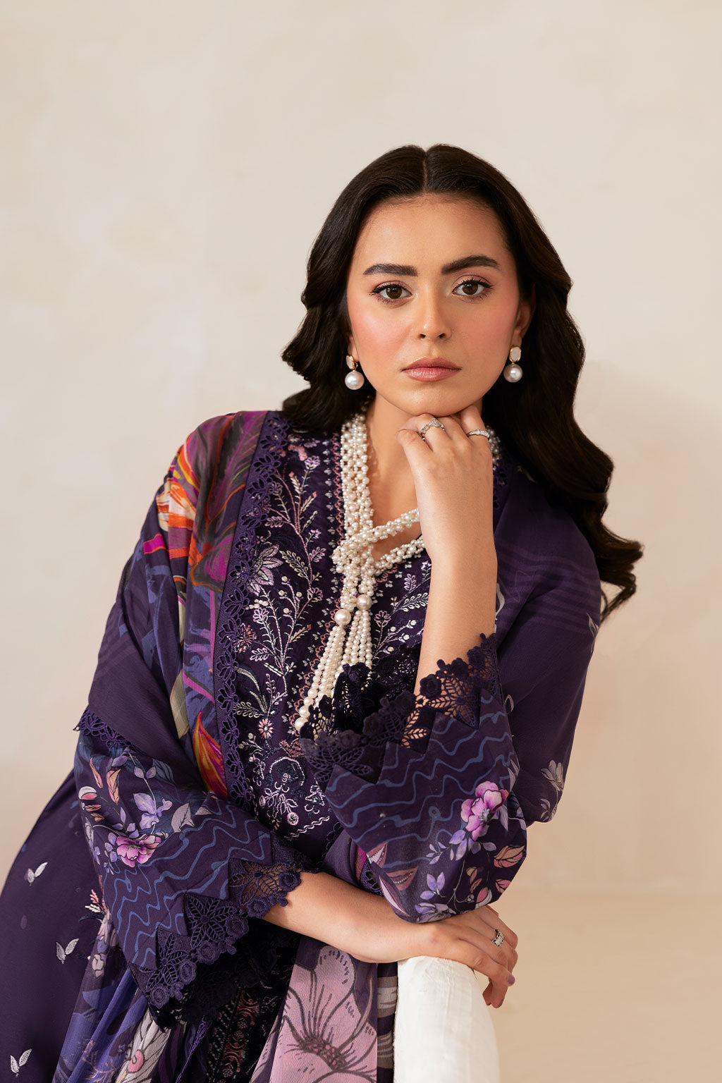 Ramsha | Mashaal Luxury Lawn | L-1401 - Official Ramsha stockist in UK - Sakeena London