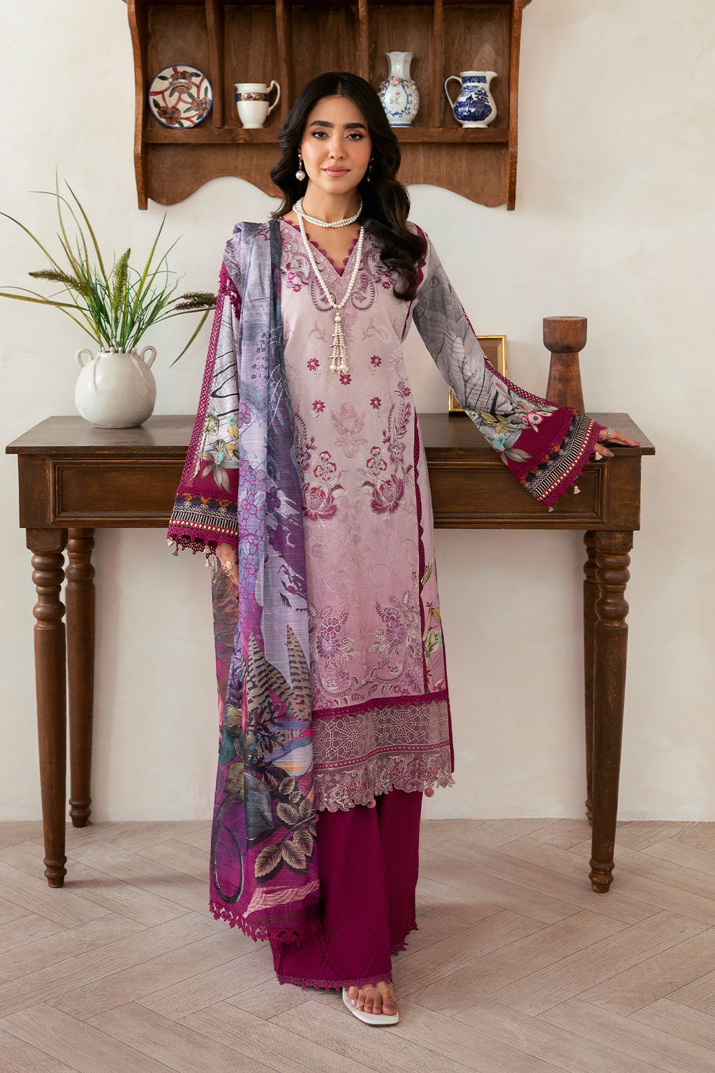 Ramsha | Mashaal Luxury Lawn | L-1409 - Official Ramsha stockist in UK - Sakeena London