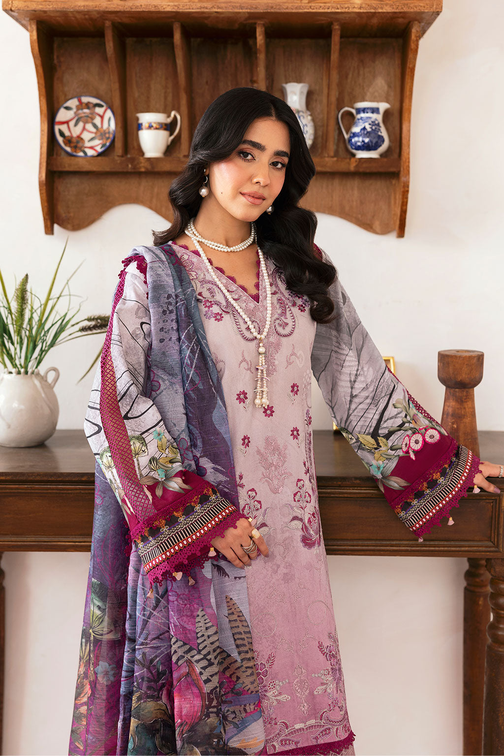 Ramsha | Mashaal Luxury Lawn | L-1409 - Official Ramsha stockist in UK - Sakeena London