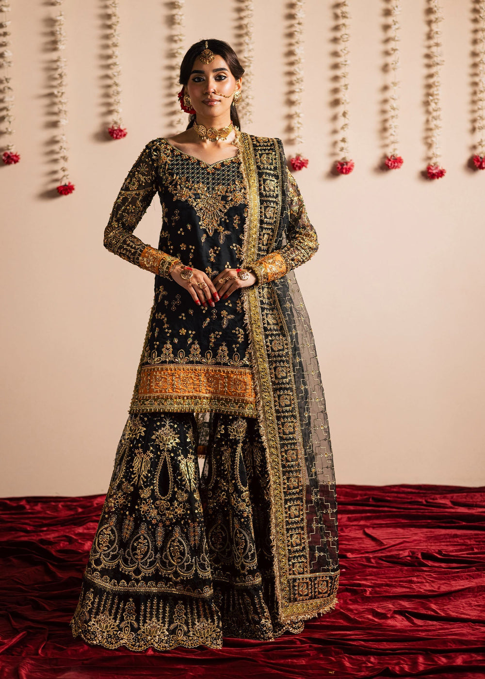 Maria Osama Khan | Jhil Mil Wedding Festive | Surmayi - Maria Osama - Official Maria Osama Khan stockist in UK - Sakeena London