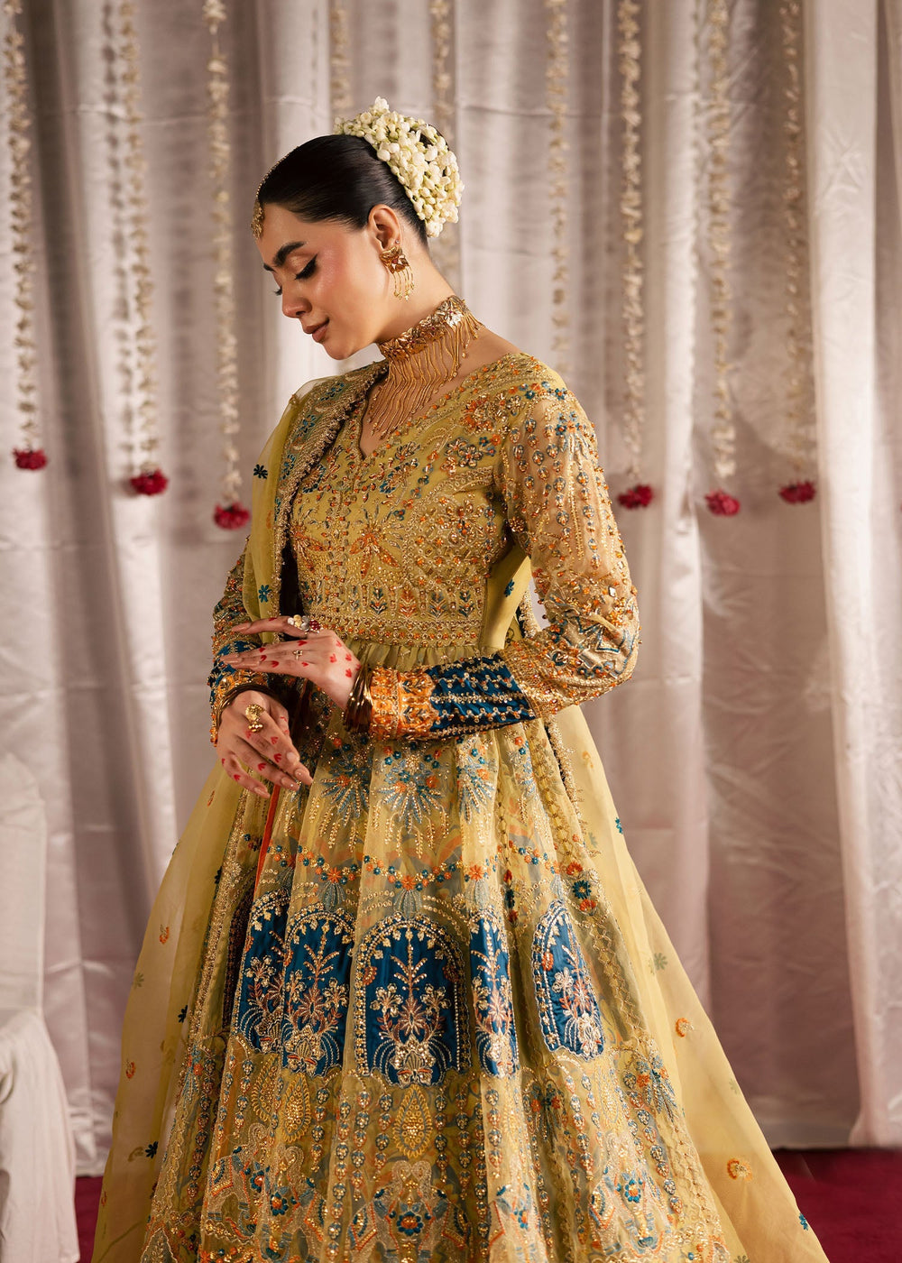 Maria Osama Khan | Jhil Mil Wedding Festive | Sunehri - Maria Osama - Official Maria Osama Khan stockist in UK - Sakeena London