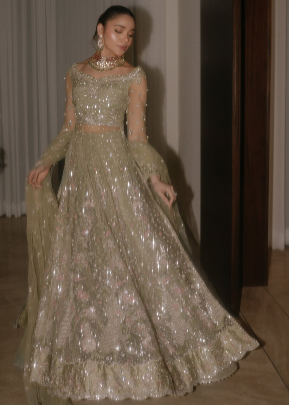 Sadaf Fawad Khan | Festive 25 | Seafoam - Official Sadaf Fawad Khan stockist in UK - Sakeena London