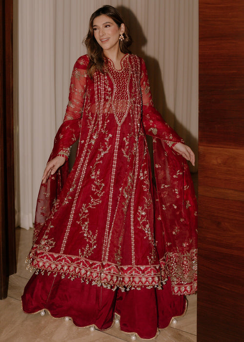 Sadaf Fawad Khan | Wedding Festive 25 | Scarlet - Official Sadaf Fawad Khan stockist in UK - Sakeena London
