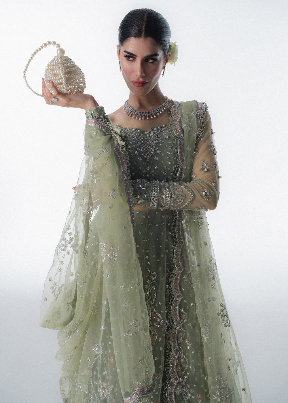Sadaf Fawad Khan | Festive 25 | Seafoam - Official Sadaf Fawad Khan stockist in UK - Sakeena London