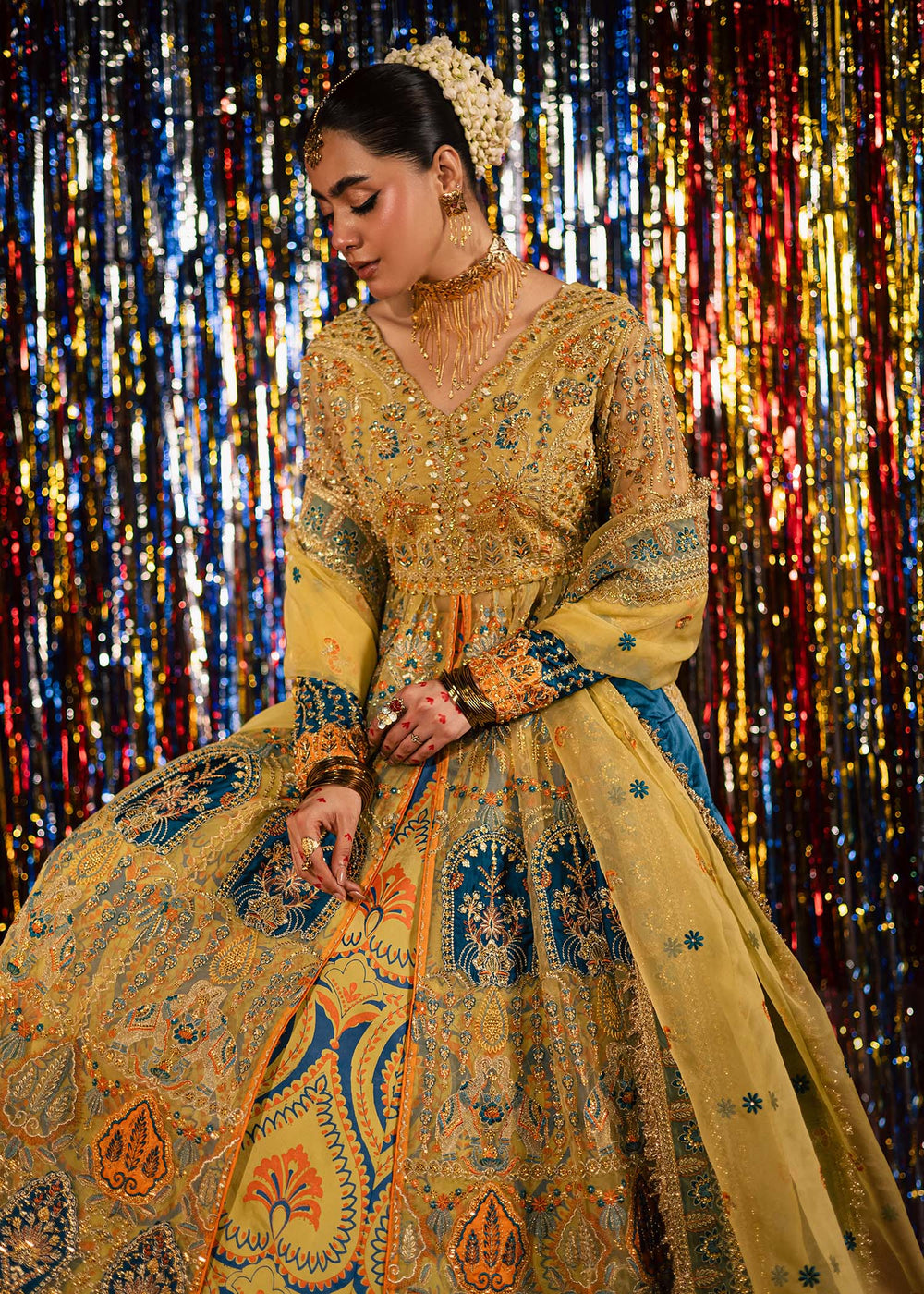 Maria Osama Khan | Jhil Mil Wedding Festive | Sunehri - Maria Osama - Official Maria Osama Khan stockist in UK - Sakeena London