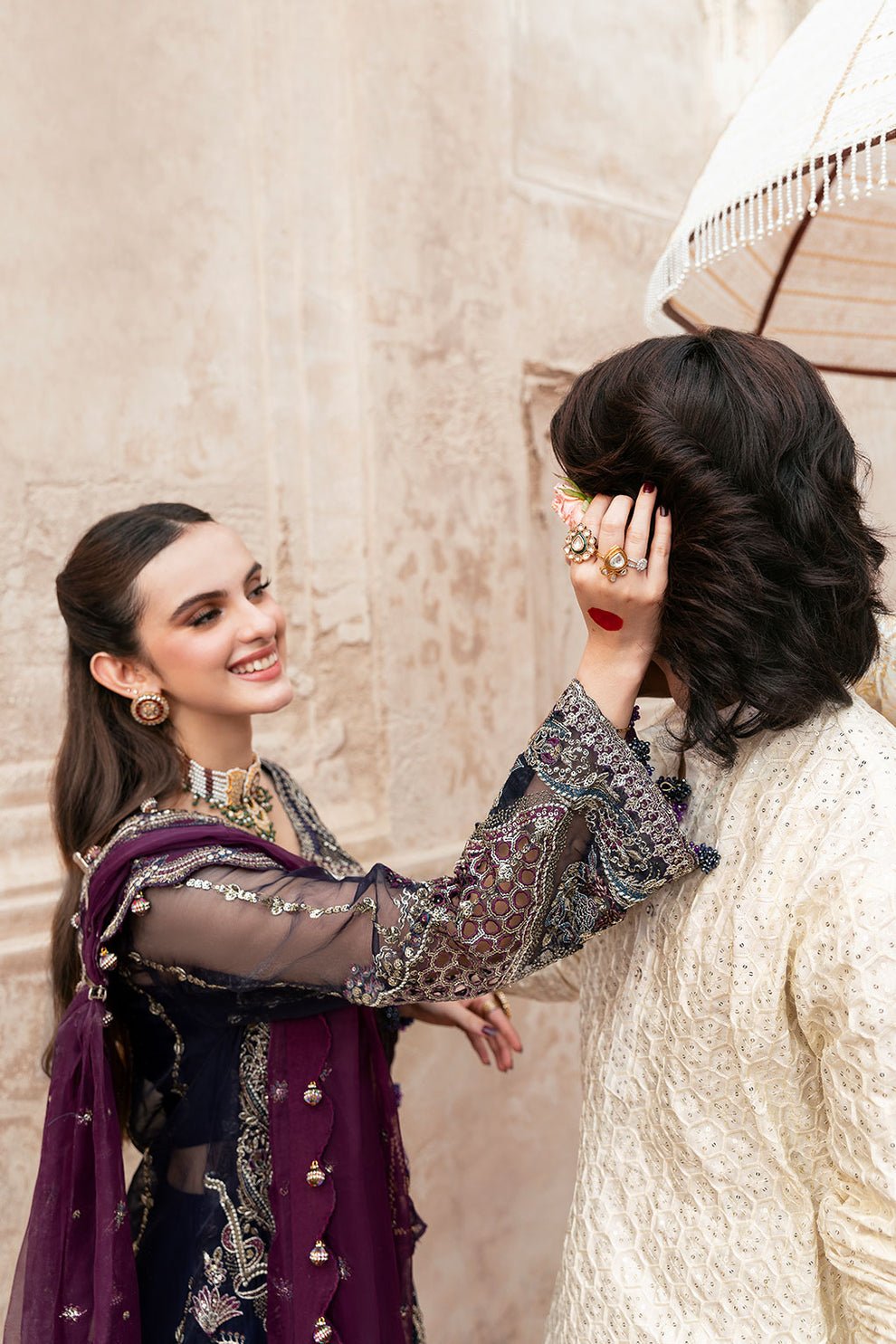 Shagna | Mehfil Festive Formals | SF-09-NEEL - Official Ramsha stockist in UK - Sakeena London