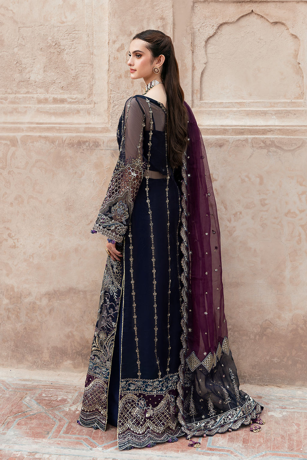 Shagna | Mehfil Festive Formals | SF-09-NEEL - Official Ramsha stockist in UK - Sakeena London