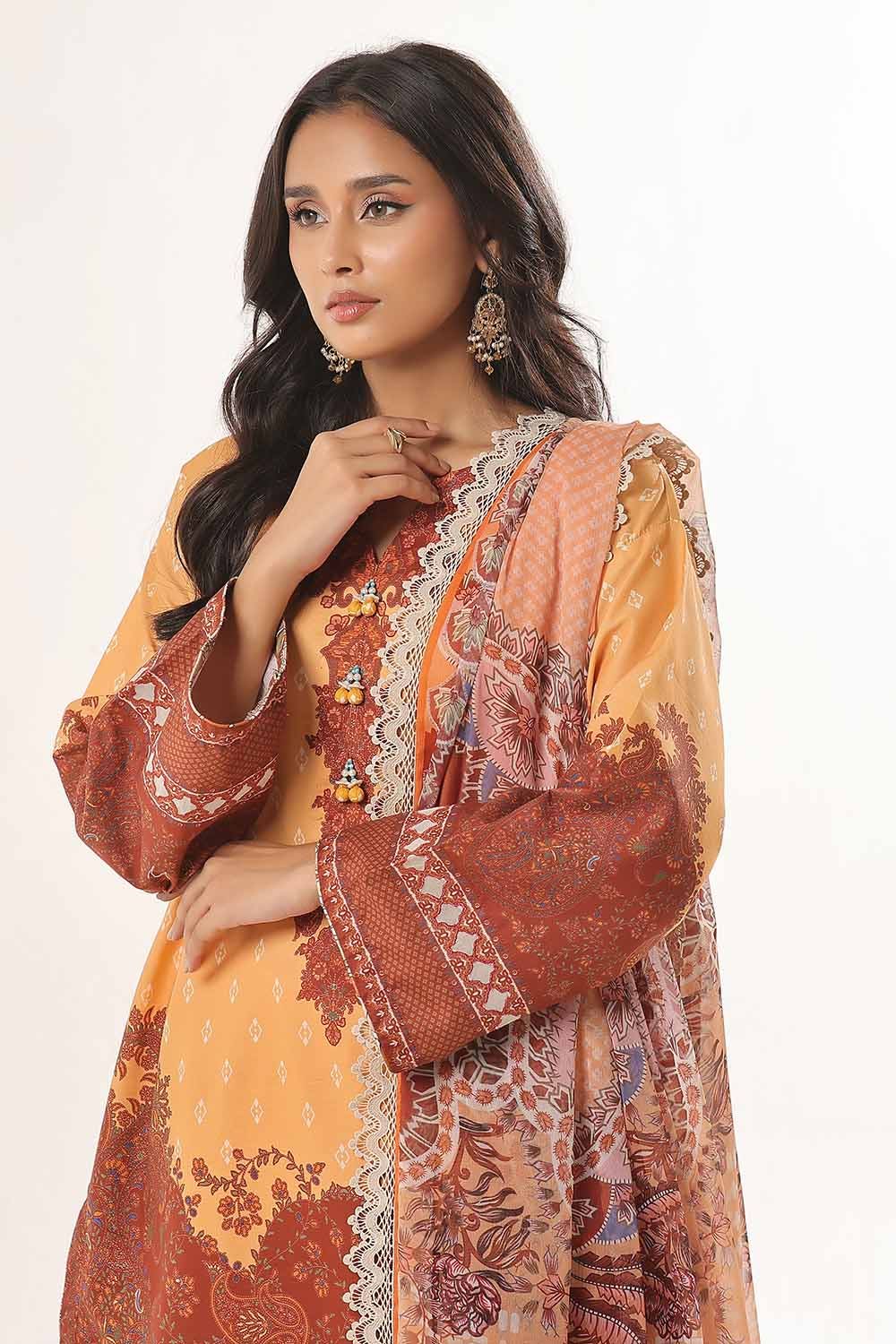Gul Ahmed | MalMal Collection 24 | MFL-42002 - Official Gul Ahmed stockist in UK - Sakeena London