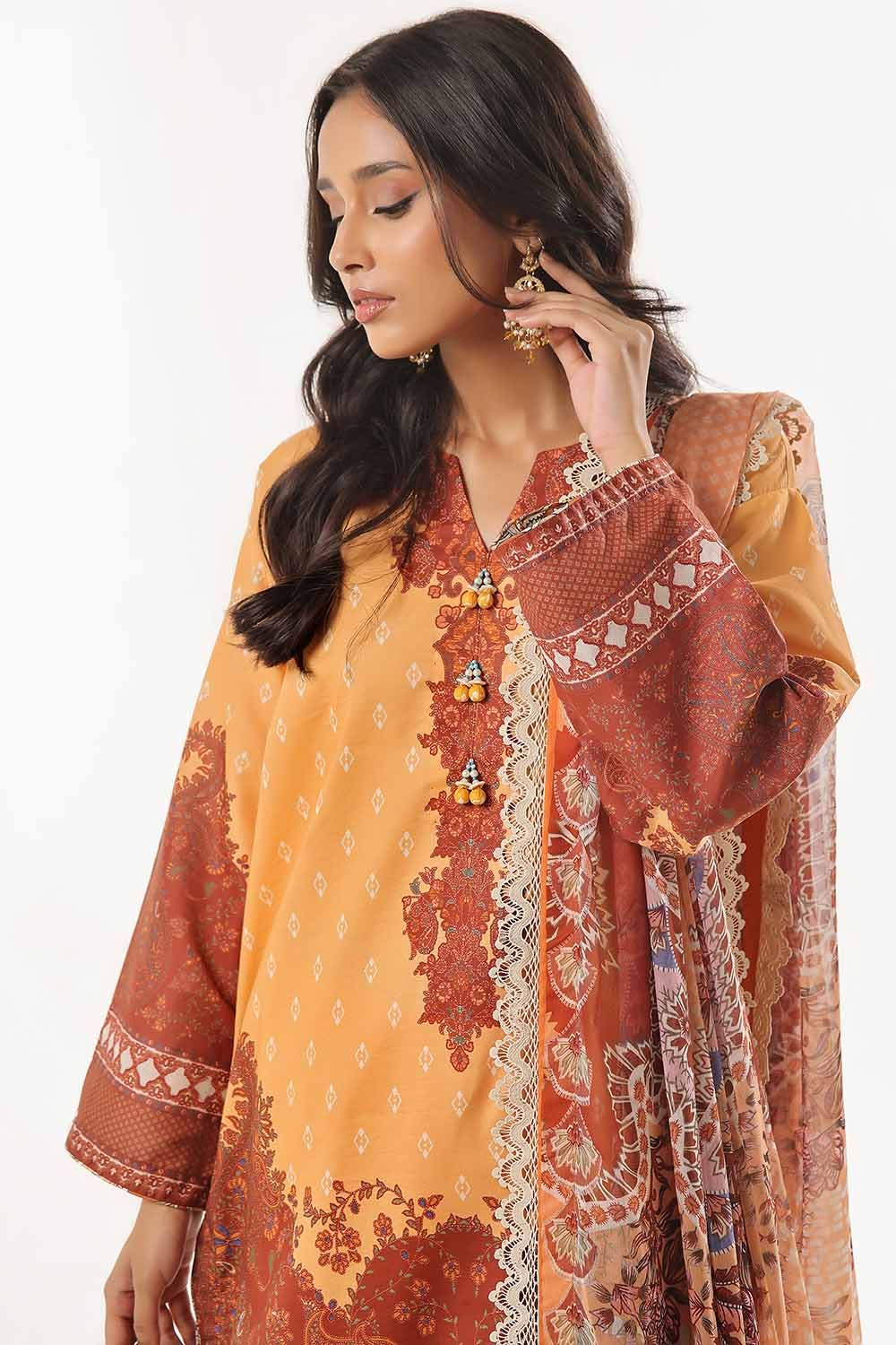 Gul Ahmed | MalMal Collection 24 | MFL-42002 - Official Gul Ahmed stockist in UK - Sakeena London