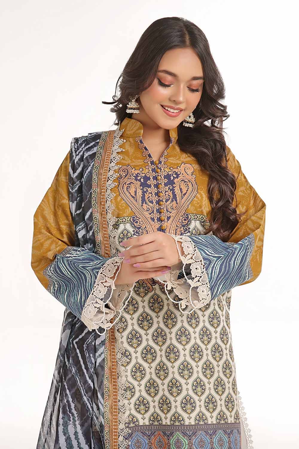 Gul Ahmed | MalMal Collection 24 | MFL-42003 - Official Gul Ahmed stockist in UK - Sakeena London