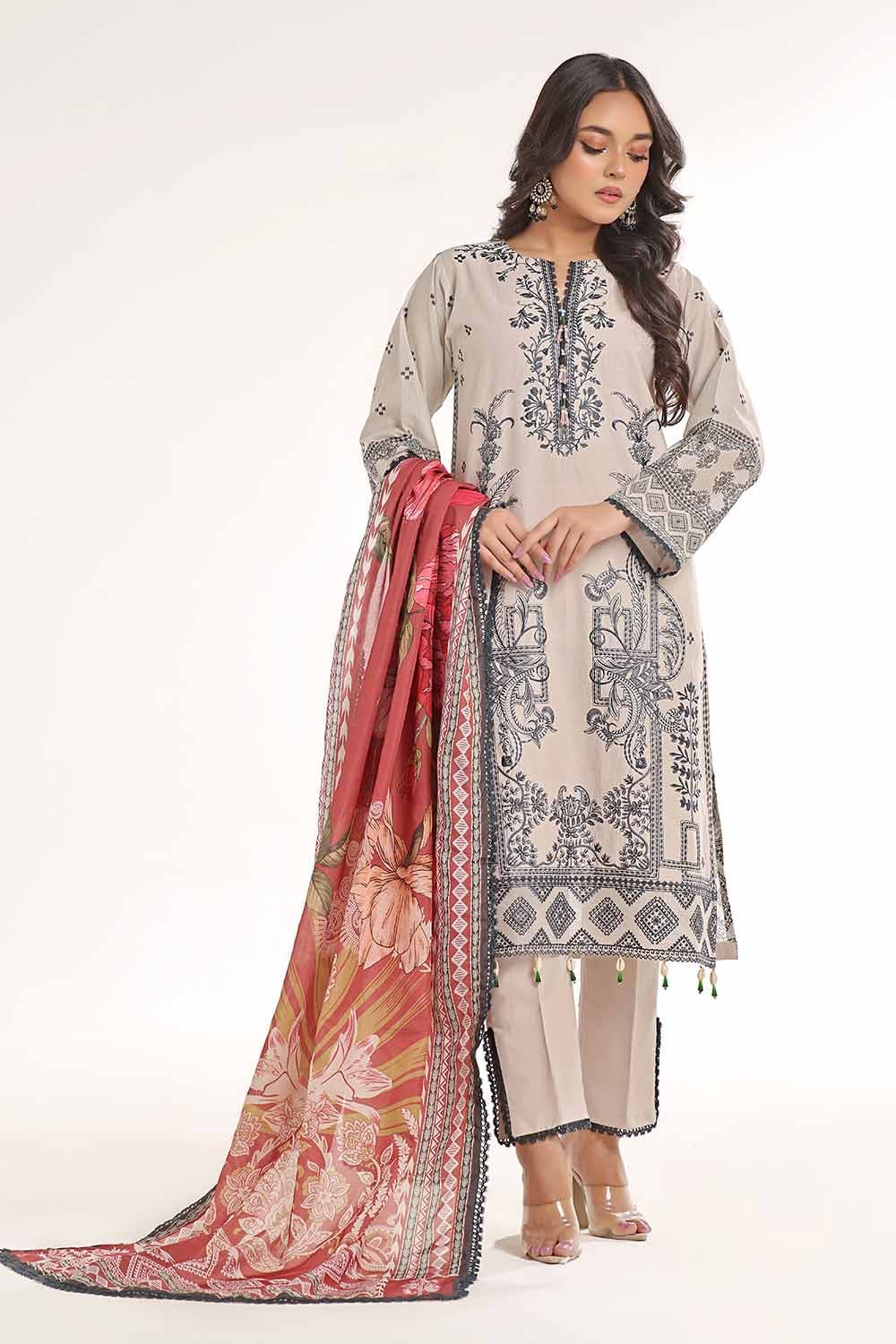 Gul Ahmed | MalMal Collection 24 | MFL-42004 - Official Gul Ahmed stockist in UK - Sakeena London