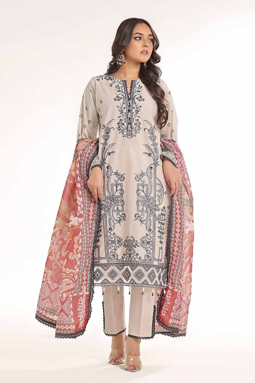 Gul Ahmed | MalMal Collection 24 | MFL-42004 - Official Gul Ahmed stockist in UK - Sakeena London