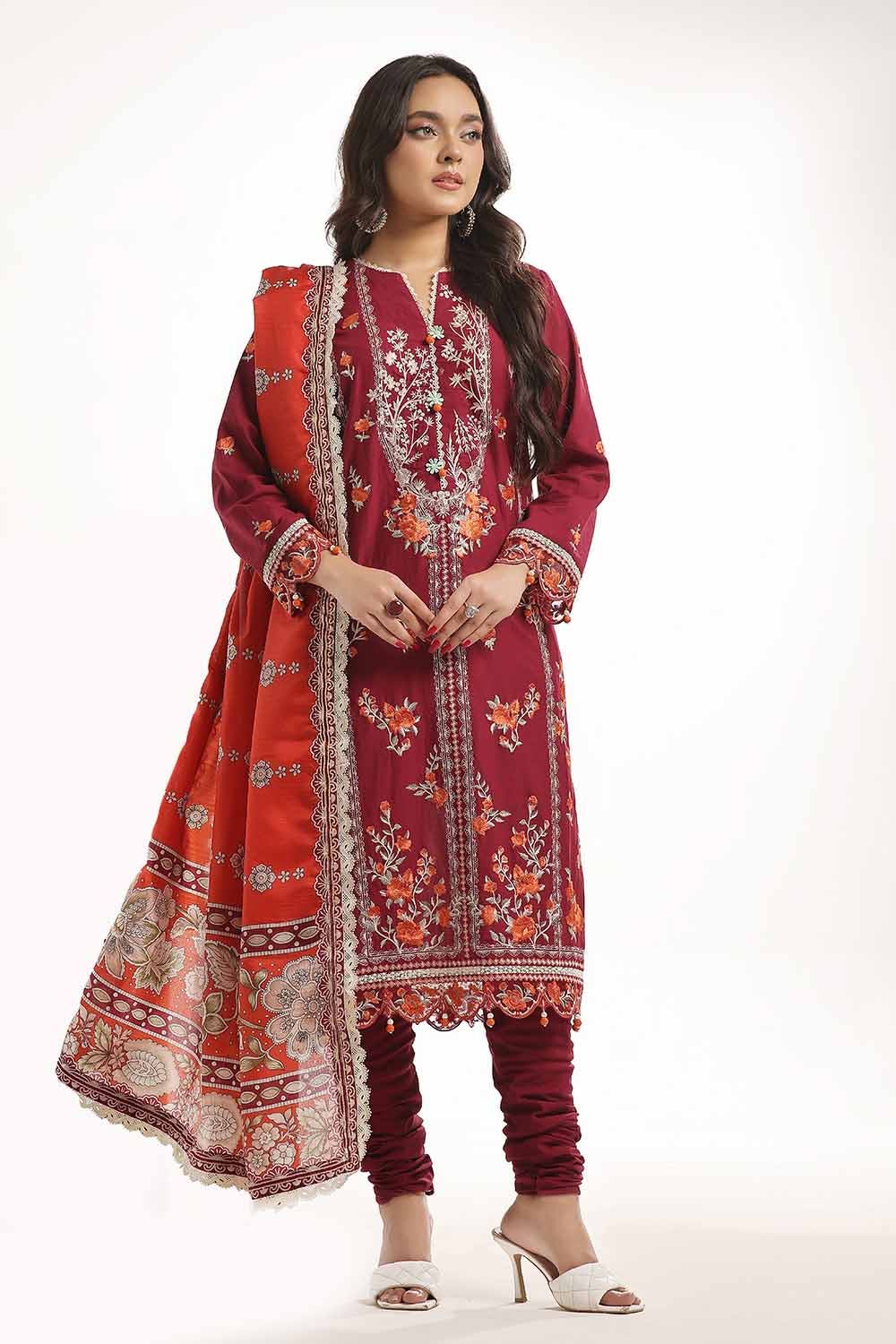 Gul Ahmed | MalMal Collection 24 | MFL-42005 - Official Gul Ahmed stockist in UK - Sakeena London