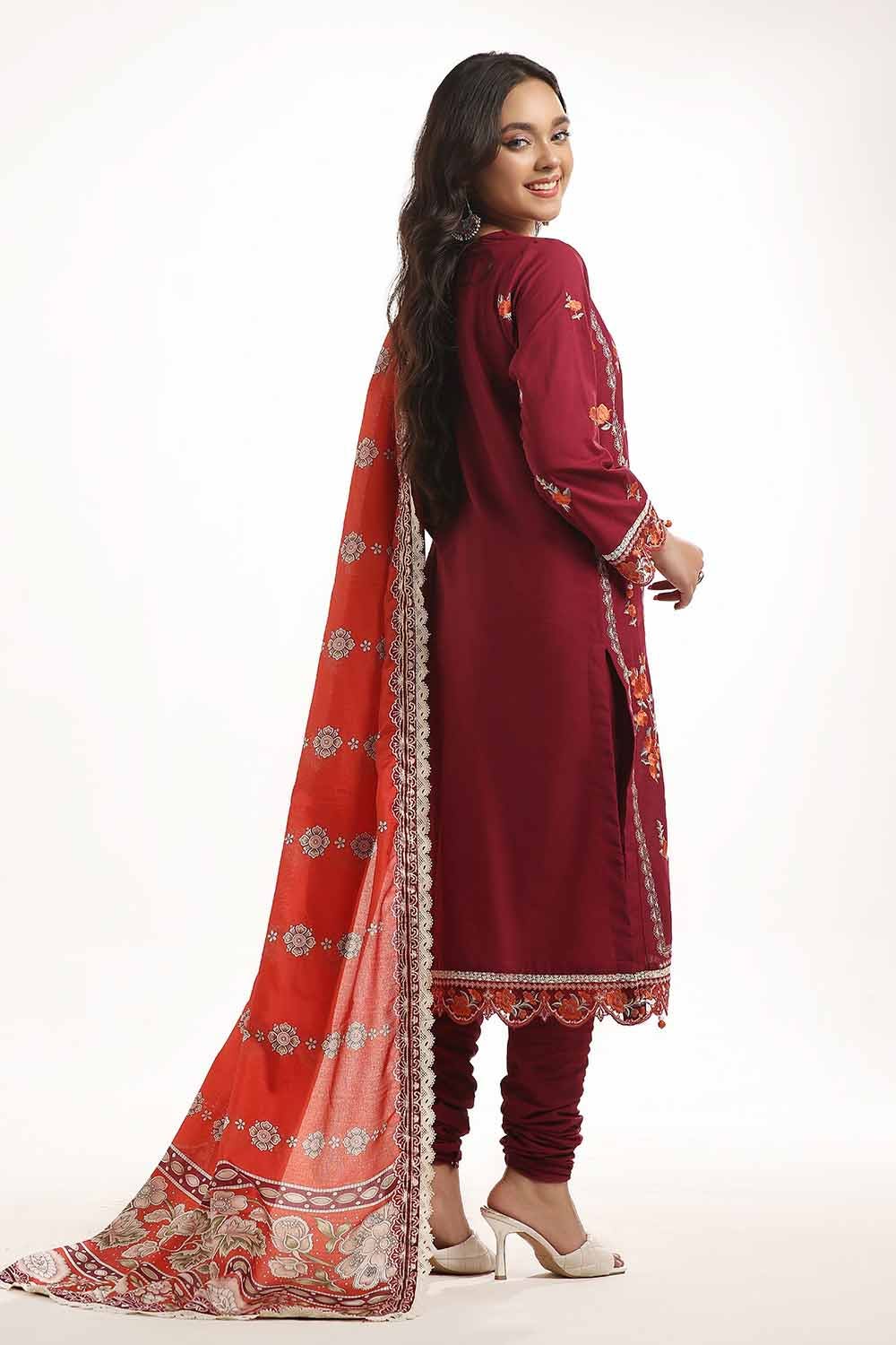 Gul Ahmed | MalMal Collection 24 | MFL-42005 - Official Gul Ahmed stockist in UK - Sakeena London