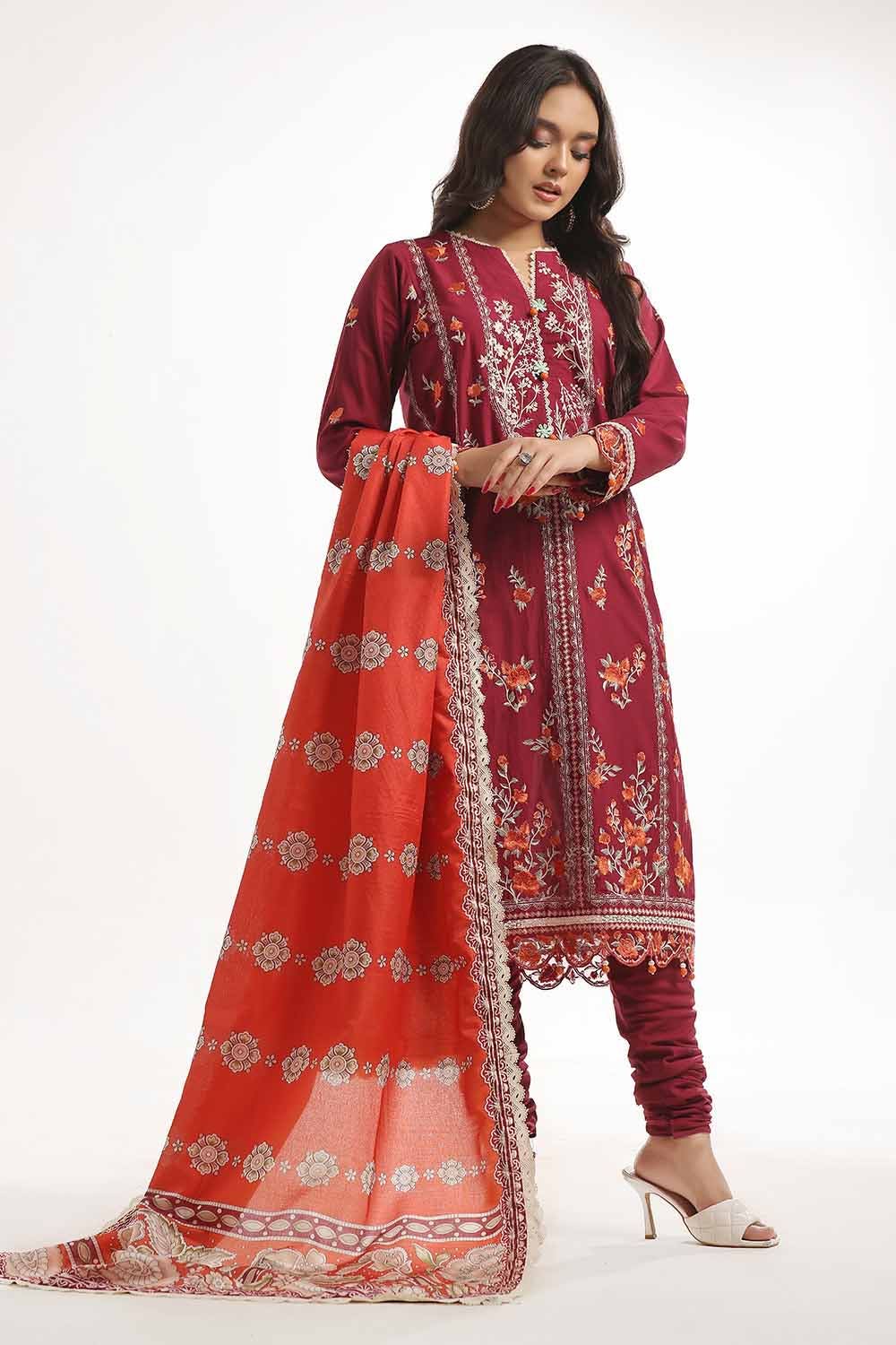 Gul Ahmed | MalMal Collection 24 | MFL-42005 - Official Gul Ahmed stockist in UK - Sakeena London