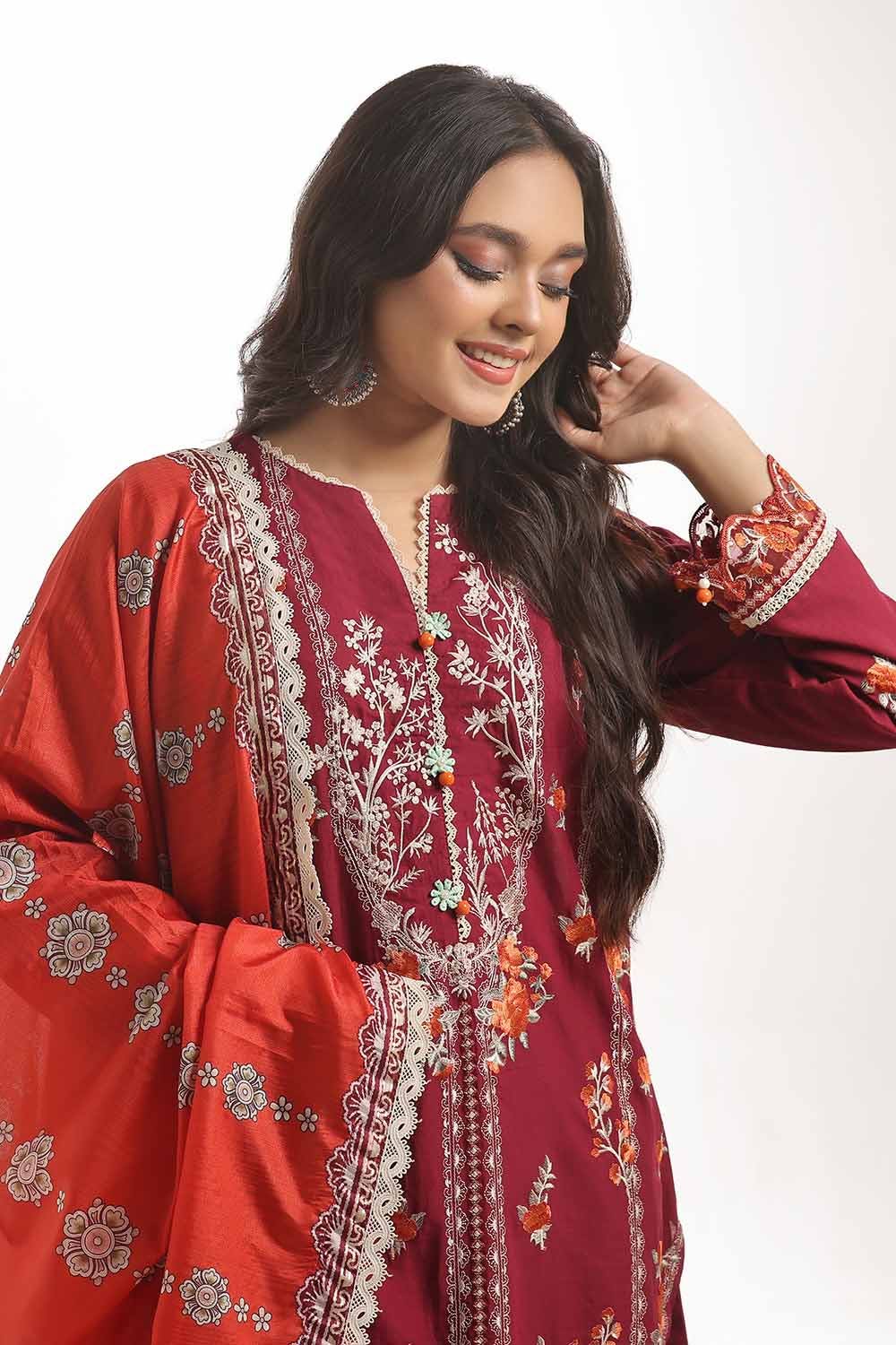 Gul Ahmed | MalMal Collection 24 | MFL-42005 - Official Gul Ahmed stockist in UK - Sakeena London