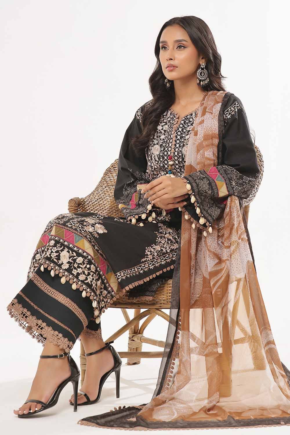 Gul Ahmed | MalMal Collection 24 | MFL-42006 - Official Gul Ahmed stockist in UK - Sakeena London