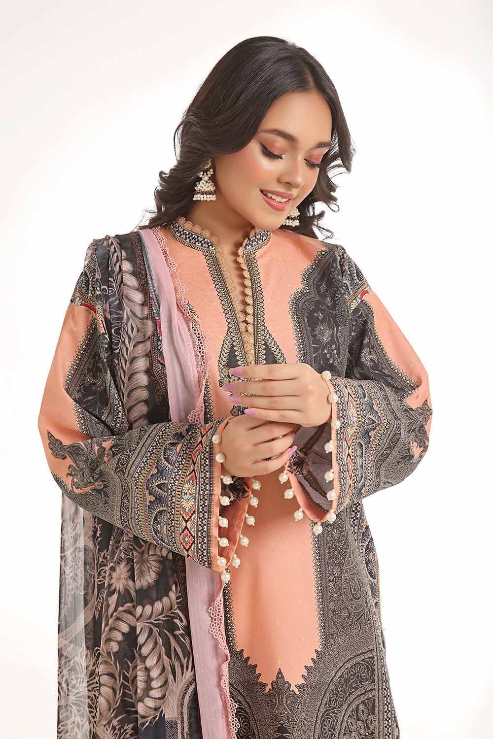Gul Ahmed | MalMal Collection 24 | MFL-42008 - Official Gul Ahmed stockist in UK - Sakeena London