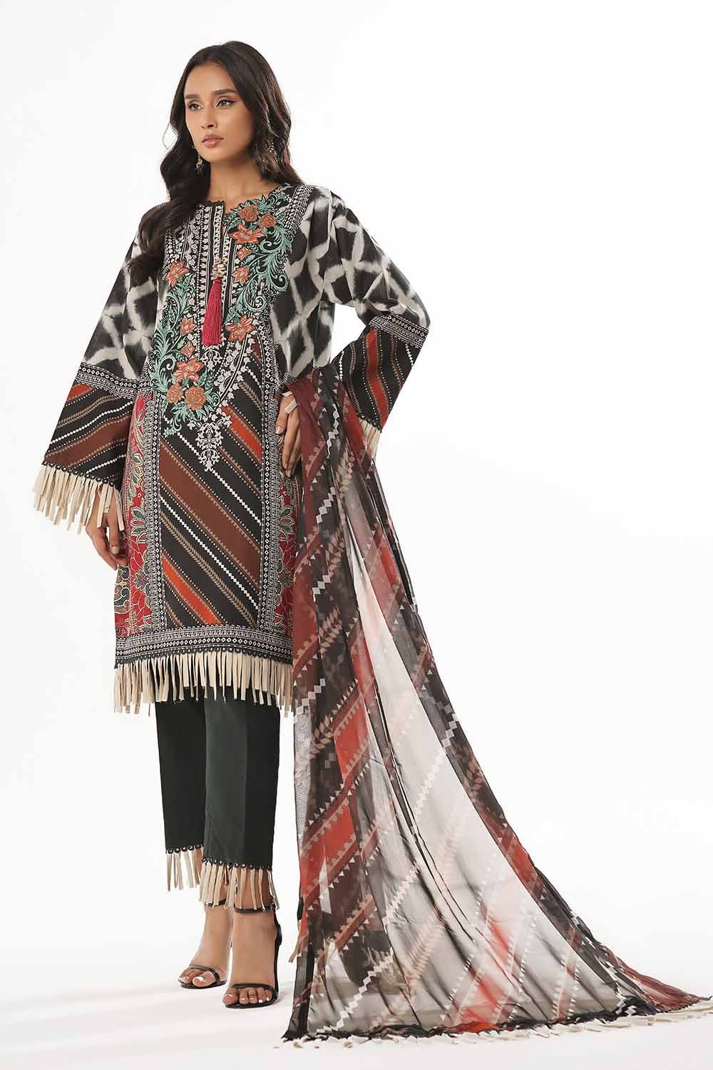 Gul Ahmed | MalMal Collection 24 | MFL-42009 - Official Gul Ahmed stockist in UK - Sakeena London