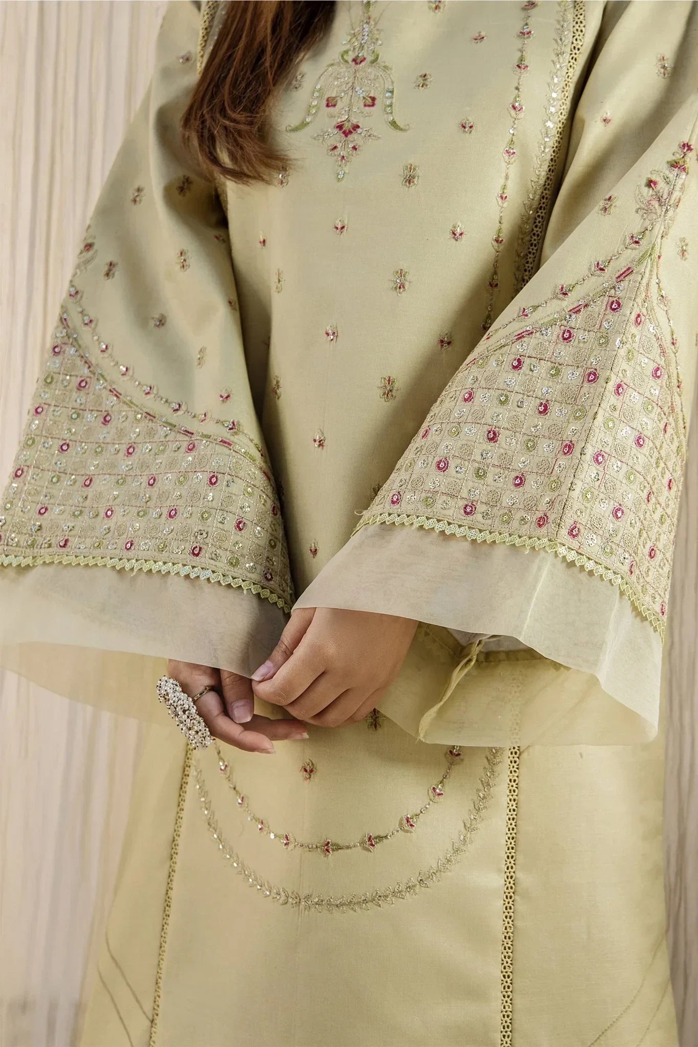 Rajwani | Sohani Casual Pret | MINT GOLD - Official Rajwani stockist in UK - Sakeena London