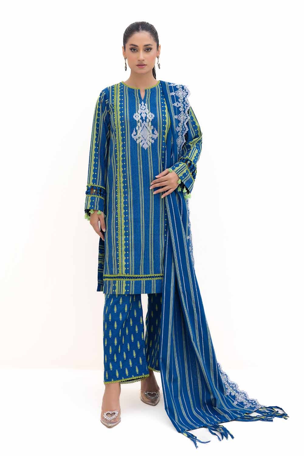 Gul Ahmed | Winter Collection 24 | Jacquard Suit MJ-42051 - Official Gul Ahmed stockist in UK - Sakeena London