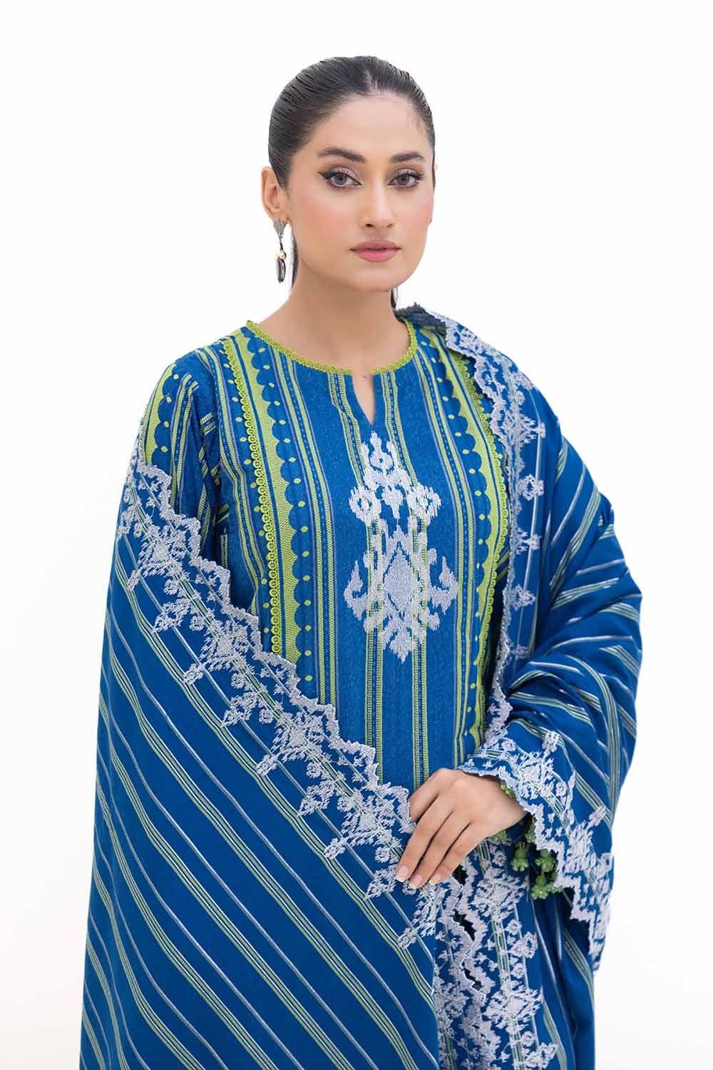 Gul Ahmed | Winter Collection 24 | Jacquard Suit MJ-42051 - Official Gul Ahmed stockist in UK - Sakeena London