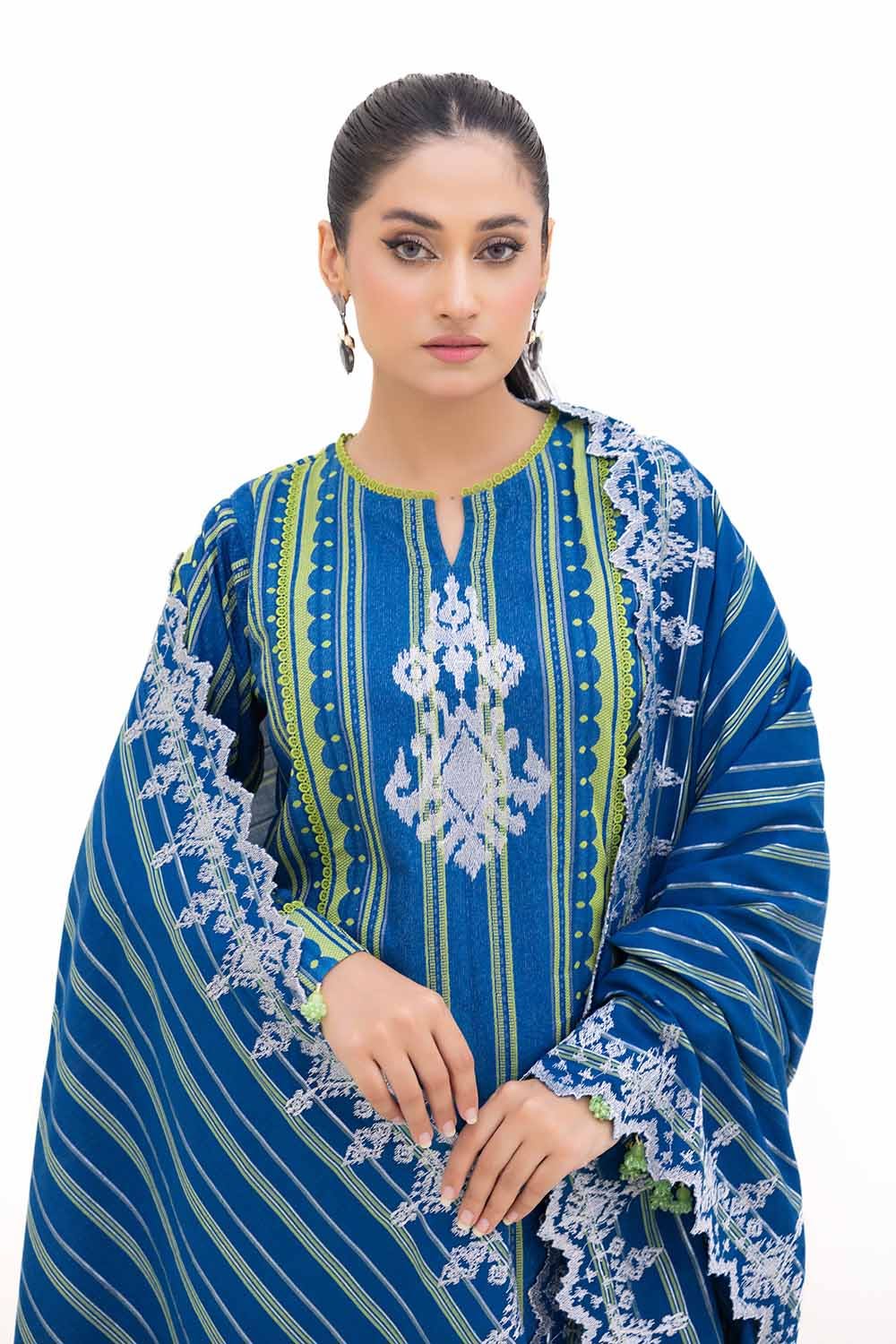 Gul Ahmed | Winter Collection 24 | Jacquard Suit MJ-42051 - Official Gul Ahmed stockist in UK - Sakeena London