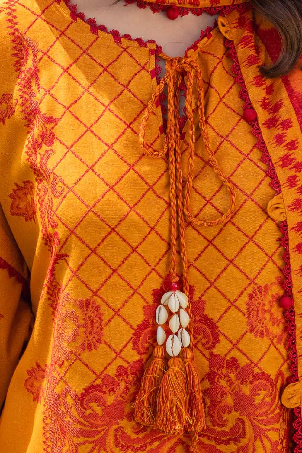 Gul Ahmed | Winter Collection 24 | Jacquard Suit MJ-42054 - Official Gul Ahmed stockist in UK - Sakeena London