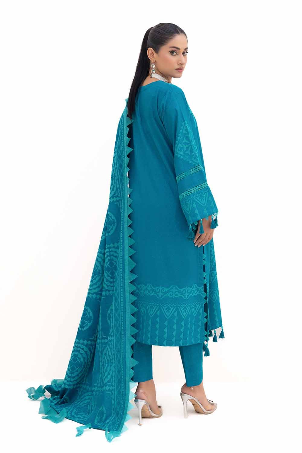 Gul Ahmed | Winter Collection 24 | Jacquard Suit MJ-42056 - Official Gul Ahmed stockist in UK - Sakeena London