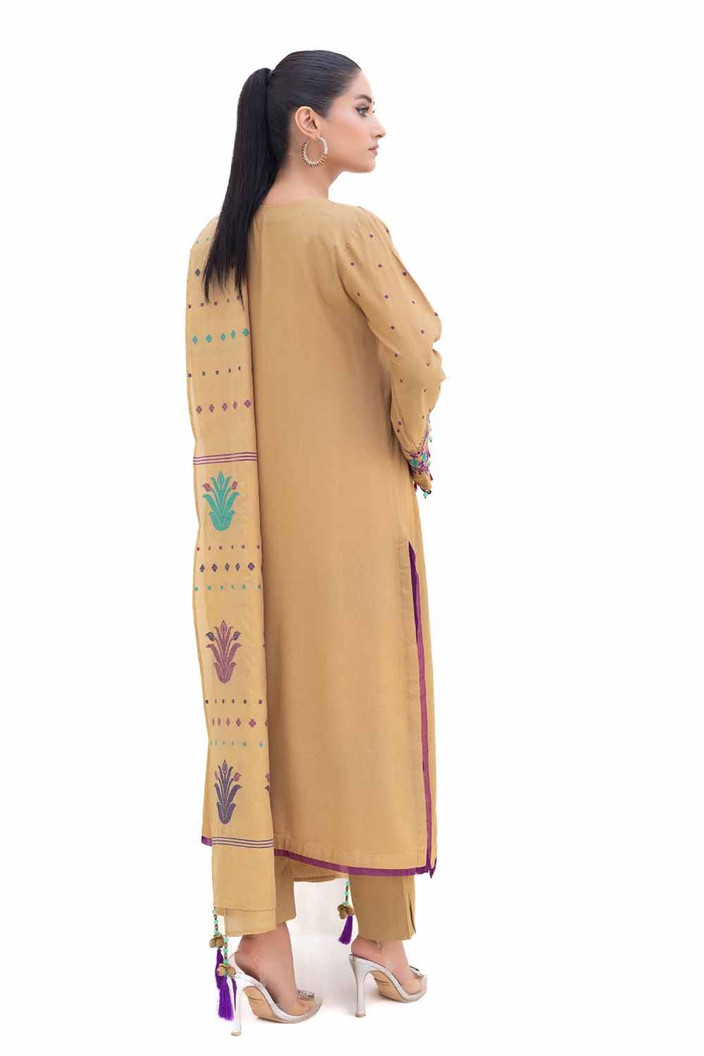 Gul Ahmed | Winter Collection 24 | Karandi Suit with Jacquard Dupatta MJ-42057 - Official Gul Ahmed stockist in UK - Sakeena London