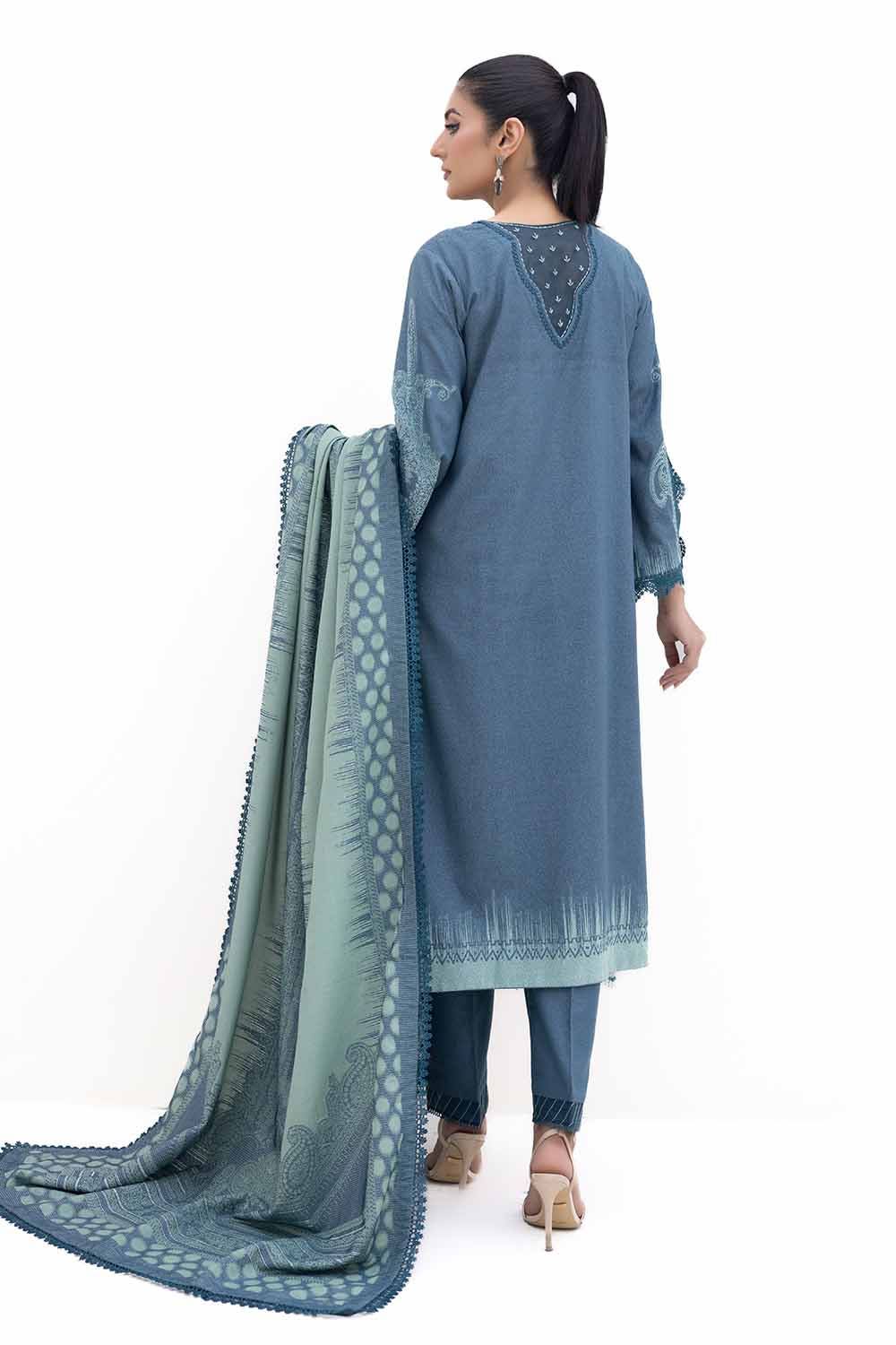 Gul Ahmed | Winter Collection 24 | Jacquard Suit MJ-42059 - Official Gul Ahmed stockist in UK - Sakeena London