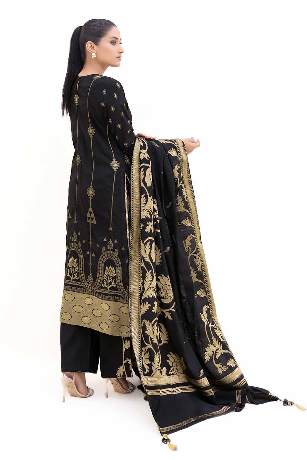 Gul Ahmed | Winter Collection 24 | Jacquard Suit MJ-42062 - Official Gul Ahmed stockist in UK - Sakeena London