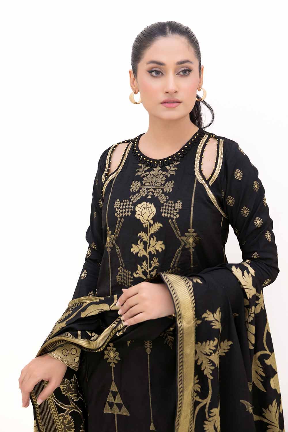 Gul Ahmed | Winter Collection 24 | Jacquard Suit MJ-42062 - Official Gul Ahmed stockist in UK - Sakeena London