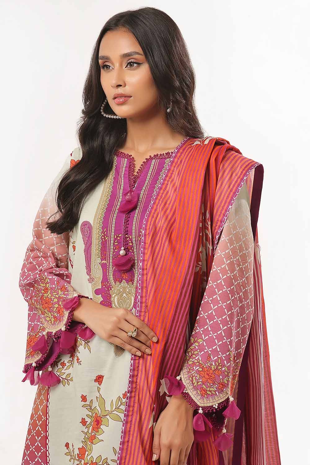 Gul Ahmed | MalMal Collection 24 | ML-42001 - Official Gul Ahmed stockist in UK - Sakeena London