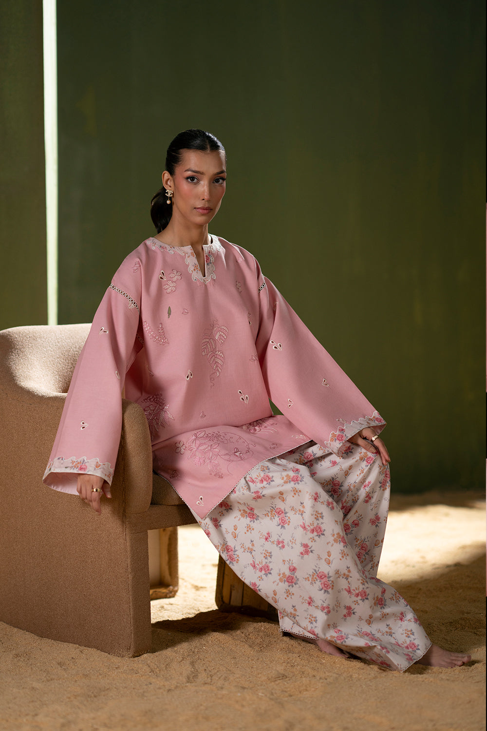 Saira Rizwan | Joolie Co ords | JOOLIE PINK - JBP25-08 - Official Saira Rizwan stockist in UK - Sakeena London