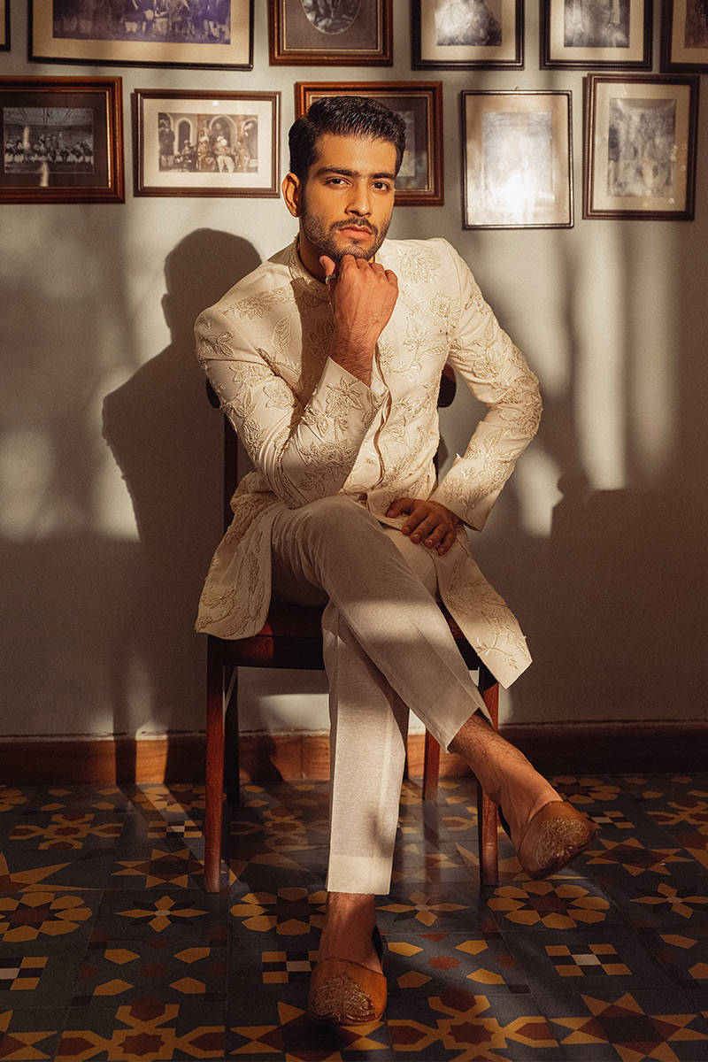 Pakistani Menswear | MNR-AROOJ - Official Sakeena London Ltd. stockist in UK - Sakeena London