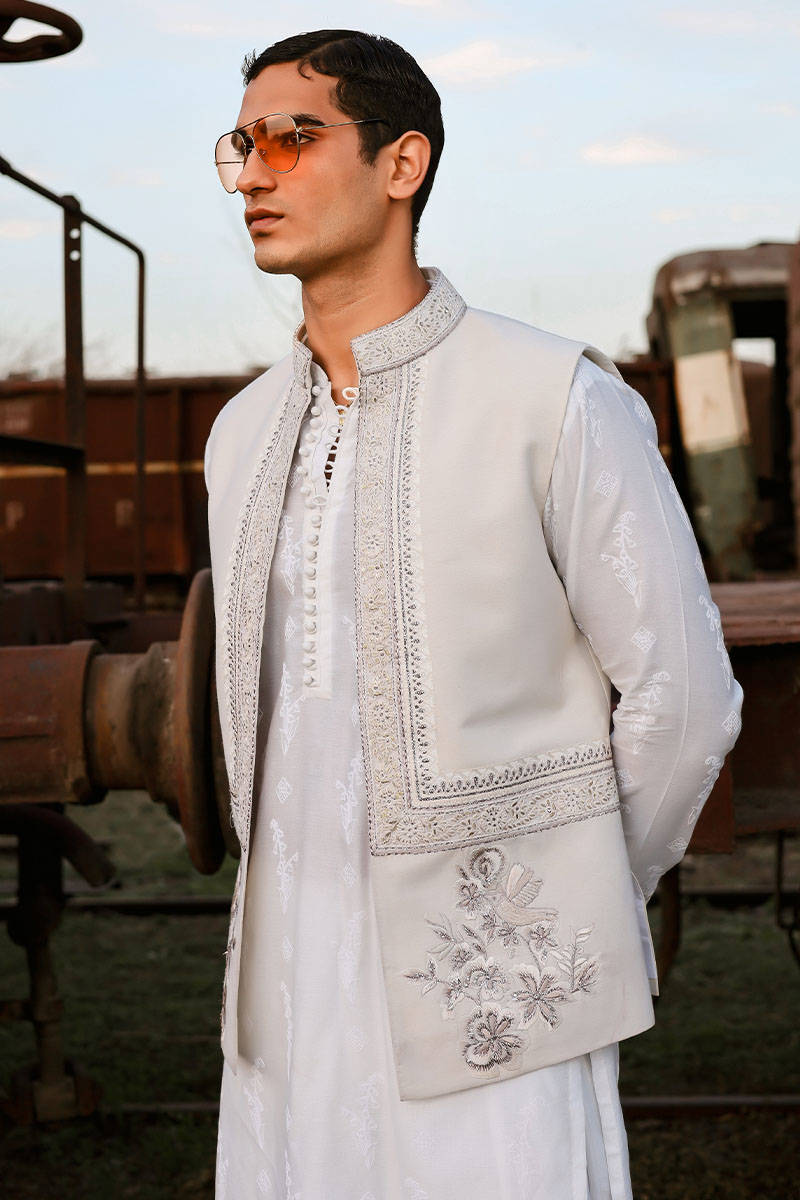 Pakistani Menswear | MNR-QAMAR-A - Official Sakeena London Ltd. stockist in UK - Sakeena London