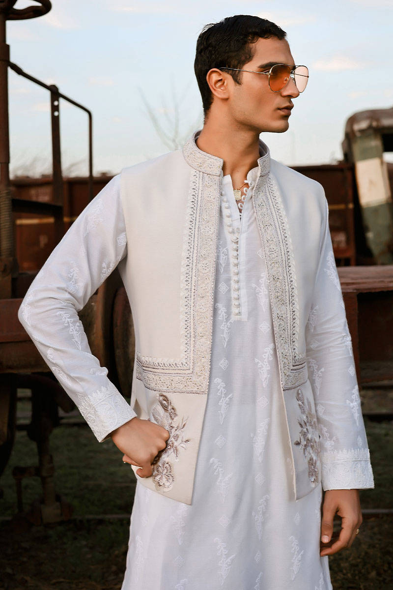 Pakistani Menswear | MNR-QAMAR-A - Official Sakeena London Ltd. stockist in UK - Sakeena London