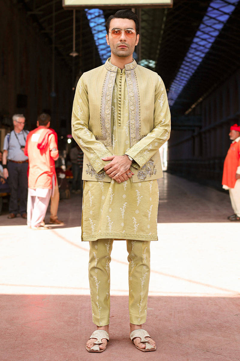 Pakistani Menswear | MNR-QAMAR-B - Official Sakeena London Ltd. stockist in UK - Sakeena London
