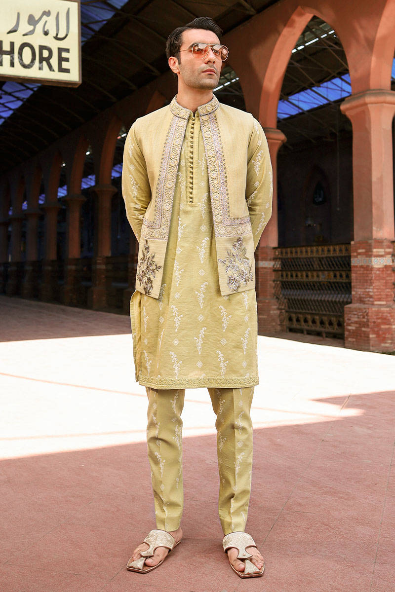 Pakistani Menswear | MNR-QAMAR-B - Official Sakeena London Ltd. stockist in UK - Sakeena London