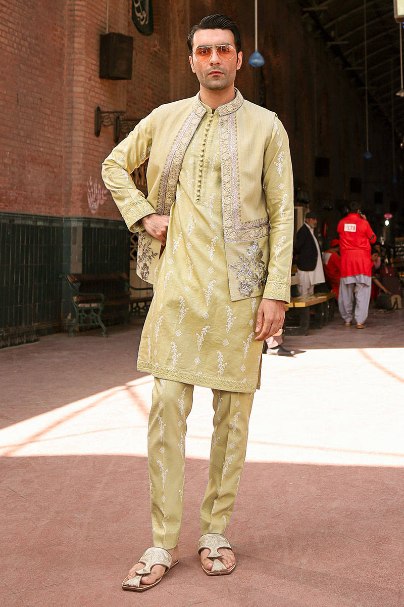 Pakistani Menswear | MNR-QAMAR-B - Official Sakeena London Ltd. stockist in UK - Sakeena London