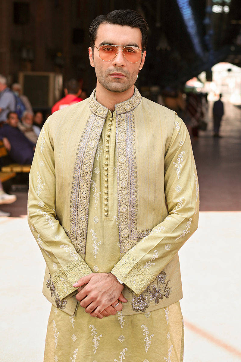 Pakistani Menswear | MNR-QAMAR-B - Official Sakeena London Ltd. stockist in UK - Sakeena London
