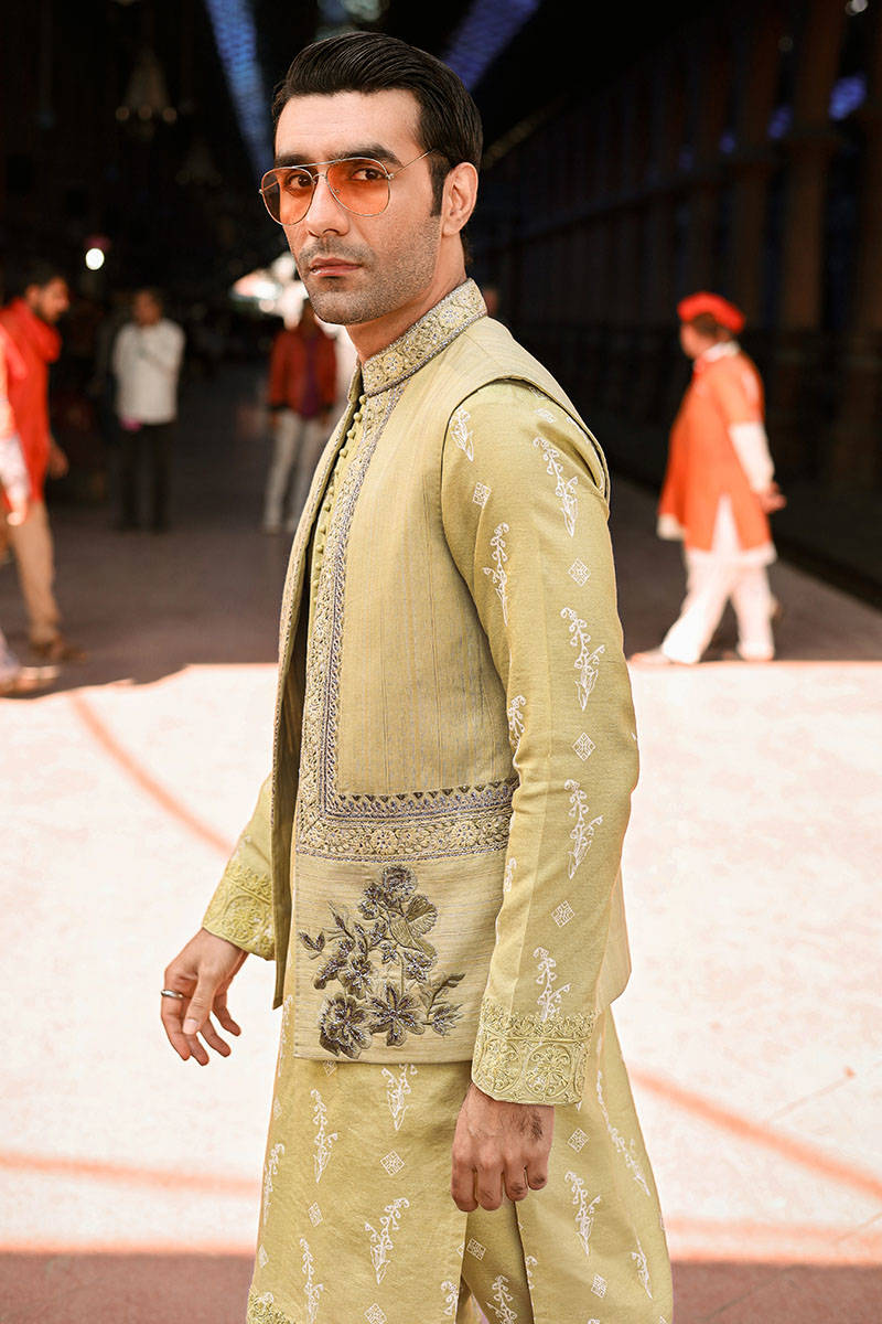 Pakistani Menswear | MNR-QAMAR-B - Official Sakeena London Ltd. stockist in UK - Sakeena London