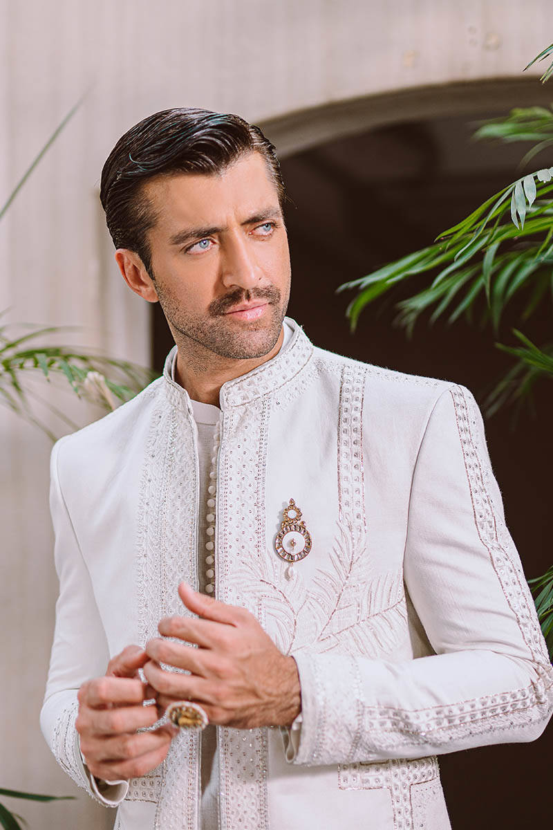 Pakistani Menswear | MNR-QAMAR - Official Sakeena London Ltd. stockist in UK - Sakeena London