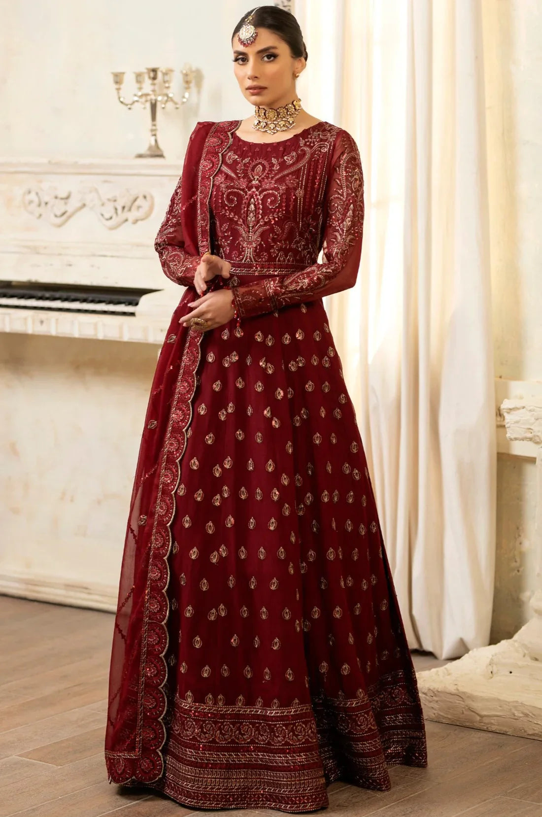 Mohagni | Janan Formals | ROSETTE MGL-05 - Official Mohagni stockist in UK - Sakeena London