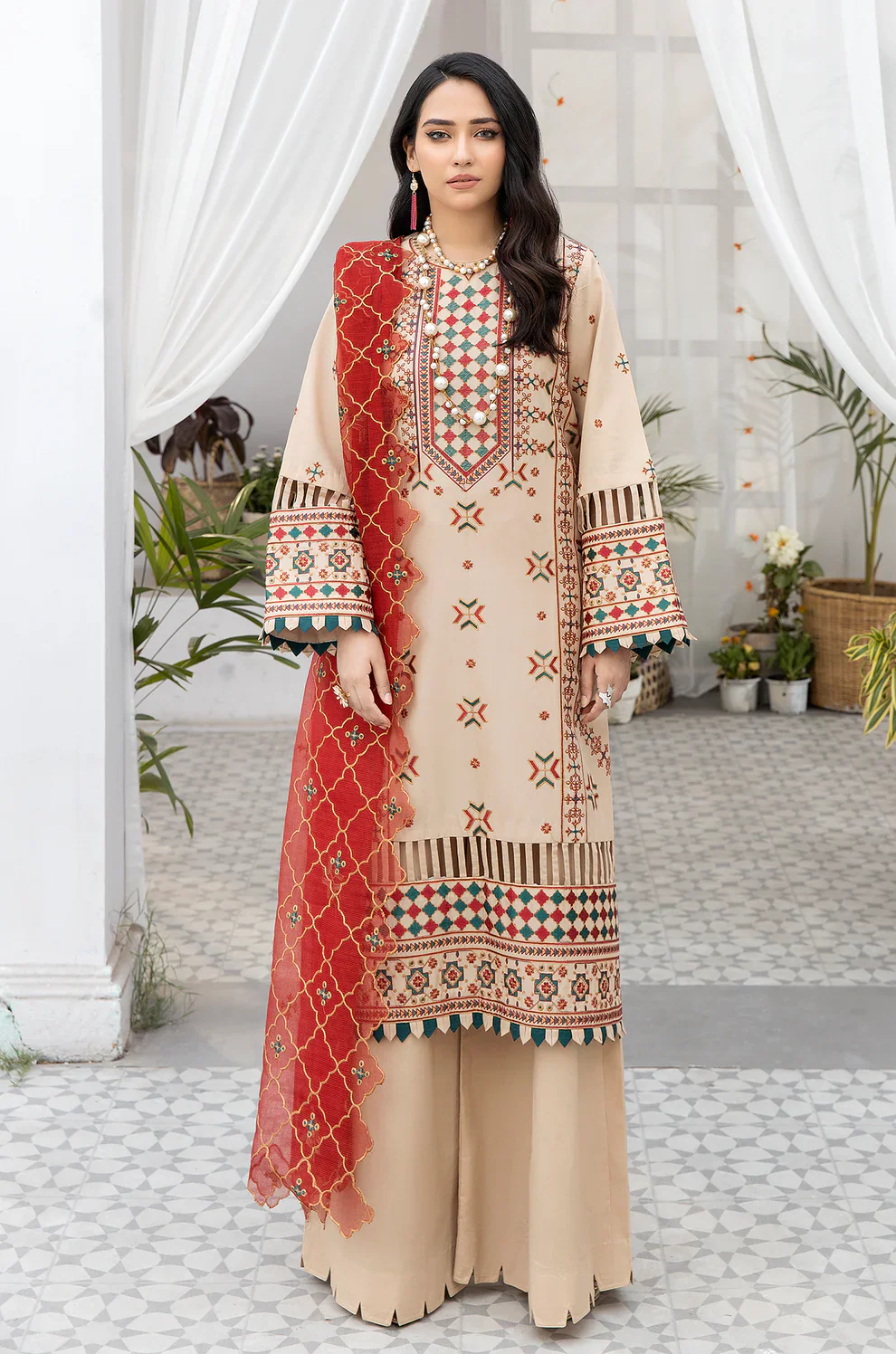 Mohagni | Muntazir Luxury Lawn 24 | AM-15 - Official Mohagni stockist in UK - Sakeena London