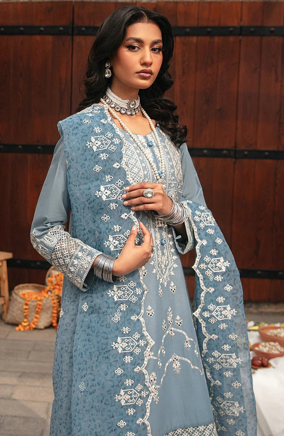 Mohagni | Muntazir Luxury Lawn 24 | CM-07 - Official Mohagni stockist in UK - Sakeena London