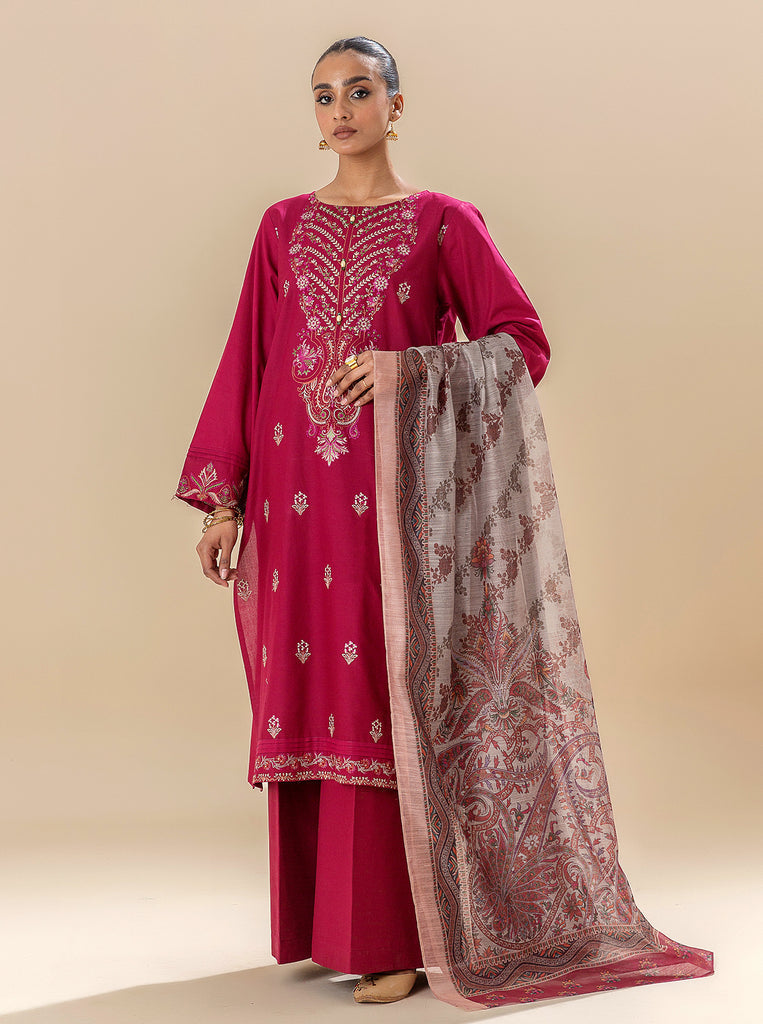 Morbagh | Lawn Collection 24 | RASPBERRY COULIS - Official Morbagh stockist in UK - Sakeena London