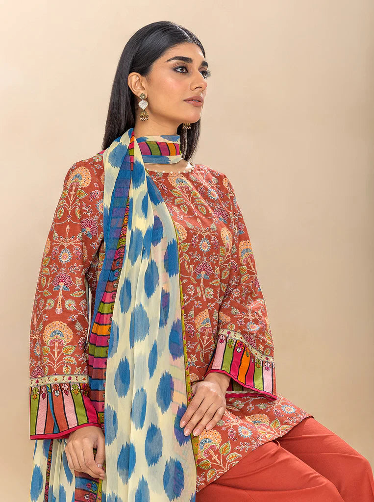 Morbagh | Lawn Collection 24 | AUBURN SKY - Official Morbagh stockist in UK - Sakeena London