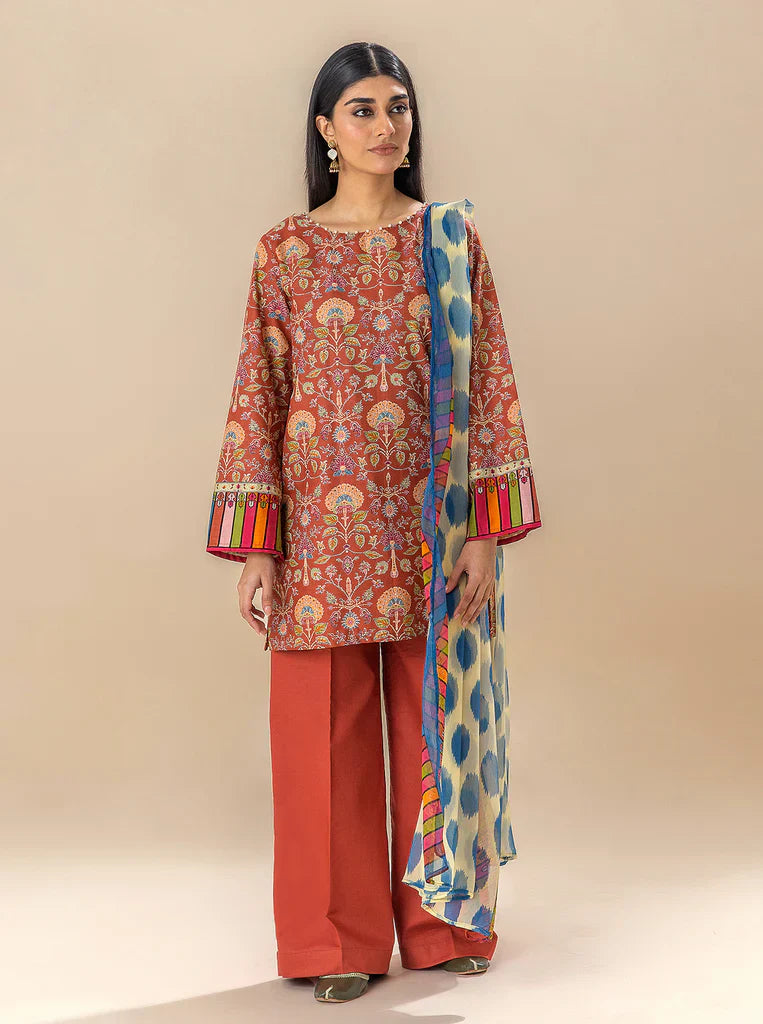 Morbagh | Lawn Collection 24 | AUBURN SKY - Official Morbagh stockist in UK - Sakeena London